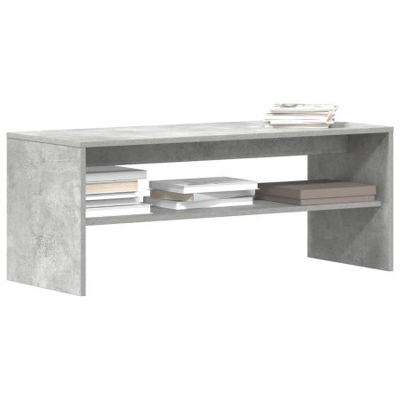 Mueble de TV madera contrachapada gris hormigón 100x40x40 cm en Muebles TV | Comprar online en Foru.es