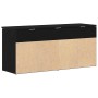 Banco zapatero roble negro 102x30,5x45 cm madera de ingeniería en Zapateros y organizadores de calzado | Comprar online en Foru.