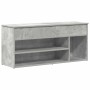 Banco zapatero madera de ingeniería gris hormigón 102x30,5x45cm en Zapateros y organizadores de calzado | Comprar online en Foru