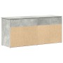 Banco zapatero madera de ingeniería gris hormigón 102x30,5x45cm en Zapateros y organizadores de calzado | Comprar online en Foru