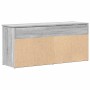 Banco zapatero madera de ingeniería gris sonoma 102x30,5x45 cm en Zapateros y organizadores de calzado | Comprar online en Foru.