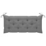 Banco de jardín con cojín bambú 120 cm de vidaXL, Bancos de jardín - Ref: Foro24-3063892, Precio: 154,42 €, Descuento: %