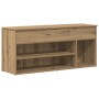 Mueble zapatero madera ingeniería roble artisan 102x30,5x45 cm en Zapateros y organizadores de calzado | Comprar online en Foru.