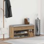 Mueble zapatero madera ingeniería roble artisan 102x30,5x45 cm en Zapateros y organizadores de calzado | Comprar online en Foru.