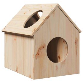 Casa para gatos madera maciza pino 41x50x50 cm en Mobiliario para gatos | Comprar online en Foru.es