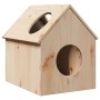 Casa para gatos madera maciza pino 41x50x50 cm en Mobiliario para gatos | Comprar online en Foru.es