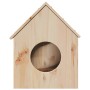 Casa para gatos madera maciza pino 41x50x50 cm en Mobiliario para gatos | Comprar online en Foru.es