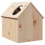 Casa para gatos madera maciza pino 41x50x50 cm en Mobiliario para gatos | Comprar online en Foru.es