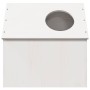 Casa para gatos madera maciza pino blanca 41x50x50 cm en Mobiliario para gatos | Comprar online en Foru.es