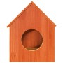 Casa para gatos cera marrón 41x50x50 cm madera maciza pino en Mobiliario para gatos | Comprar online en Foru.es
