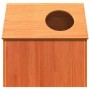 Casa para gatos cera marrón 41x50x50 cm madera maciza pino en Mobiliario para gatos | Comprar online en Foru.es