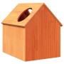 Casa para gatos cera marrón 41x50x50 cm madera maciza pino en Mobiliario para gatos | Comprar online en Foru.es