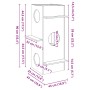 Casa para gatos madera maciza pino blanca 43x43x90 cm en Mobiliario para gatos | Comprar online en Foru.es