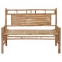 Banco de jardín con cojín bambú 120 cm de vidaXL, Bancos de jardín - Ref: Foro24-3063896, Precio: 147,22 €, Descuento: %