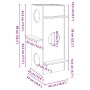 Casa para gatos cera marrón 43x43x90 cm madera maciza pino en Mobiliario para gatos | Comprar online en Foru.es