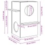 Casa para gatos madera maciza pino blanca 43x43x60 cm en Mobiliario para gatos | Comprar online en Foru.es
