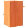 Casa para gatos cera marrón 43x43x60 cm madera maciza pino en Mobiliario para gatos | Comprar online en Foru.es