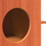 Casa para gatos cera marrón 51x35x30 cm madera maciza pino en Mobiliario para gatos | Comprar online en Foru.es