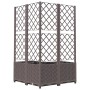 Jardinera con enrejado PP marrón 80x80x136 cm de vidaXL, Maceteros y jardineras - Ref: Foro24-318265, Precio: 110,50 €, Descu...