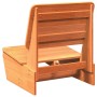 Silla de jardín madera maciza de pino marrón cera 60x64x70,5 cm en Sillas de jardín | Comprar online en Foru.es