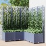 Jardinera con enrejado PP gris oscuro 120x120x136 cm de vidaXL, Maceteros y jardineras - Ref: Foro24-318257, Precio: 143,63 €...