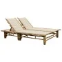 Bamboo lounger with cushions for 2 people by vidaXL, Loungers - Ref: Foro24-3063947, Price: 348,06 €, Discount: %