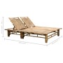 Tumbona con cojines para 2 personas bambú de vidaXL, Tumbonas - Ref: Foro24-3063947, Precio: 364,95 €, Descuento: %