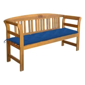 Banco de jardín con cojín madera maciza de acacia 157 cm de vidaXL, Bancos de jardín - Ref: Foro24-3064291, Precio: 191,11 €,...