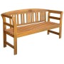 Banco de jardín con cojín madera maciza de acacia 157 cm de vidaXL, Bancos de jardín - Ref: Foro24-3064291, Precio: 185,52 €,...