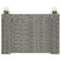 Jardinera de gaviones forma de H alambre de acero 260x40x180 cm en Macetas y jardineras | Comprar online en Foru.es