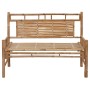 Banco de jardín con cojín bambú 120 cm de vidaXL, Bancos de jardín - Ref: Foro24-3063895, Precio: 154,42 €, Descuento: %