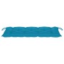 Banco de jardín con cojín bambú 120 cm de vidaXL, Bancos de jardín - Ref: Foro24-3063895, Precio: 154,42 €, Descuento: %