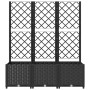 Jardinera con enrejado PP negro 120x40x136 cm de vidaXL, Maceteros y jardineras - Ref: Foro24-318273, Precio: 123,55 €, Descu...