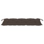 Banco de jardín plegable con cojín bambú 118 cm de vidaXL, Bancos de jardín - Ref: Foro24-3063872, Precio: 91,49 €, Descuento: %