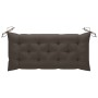 Banco de jardín plegable con cojín bambú 118 cm de vidaXL, Bancos de jardín - Ref: Foro24-3063872, Precio: 91,49 €, Descuento: %