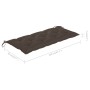 Banco de jardín plegable con cojín bambú 118 cm de vidaXL, Bancos de jardín - Ref: Foro24-3063872, Precio: 91,49 €, Descuento: %