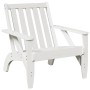 Silla adirondack de jardín madera maciza pino blanco 75x77x77cm en Sillas de jardín | Comprar online en Foru.es