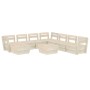 Muebles de palets para jardín 9 pzas madera de abeto impregnada de vidaXL, Conjuntos de jardín - Ref: Foro24-3063731, Precio:...