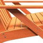 Silla adirondack de jardín marrón cera 75x77x77 cm en Sillas de jardín | Comprar online en Foru.es