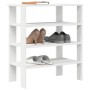 Mueble zapatero madera contrachapada blanco 61x32x70 cm en Zapateros y organizadores de calzado | Comprar online en Foru.es