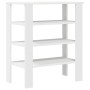 Mueble zapatero madera contrachapada blanco 61x32x70 cm en Zapateros y organizadores de calzado | Comprar online en Foru.es