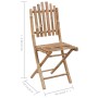Sillas de jardín plegables 2 unidades bambú con cojines de vidaXL, Sillas de jardín - Ref: Foro24-3063987, Precio: 120,02 €, ...