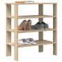 Mueble zapatero madera contrachapada roble sonoma 61x32x70 cm en Zapateros y organizadores de calzado | Comprar online en Foru.e