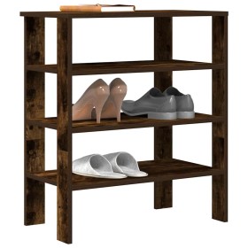 Zapatero madera contrachapada roble ahumado 61x32x70 cm en Zapateros y organizadores de calzado | Comprar online en Foru.es