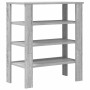 Mueble zapatero madera contrachapada gris sonoma 61x32x70 cm en Zapateros y organizadores de calzado | Comprar online en Foru.es
