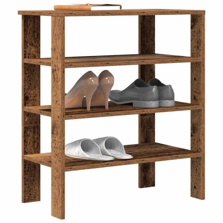 Mueble zapatero madera contrachapada madera vieja 61x32x70 cm en Zapateros y organizadores de calzado | Comprar online en Foru.e