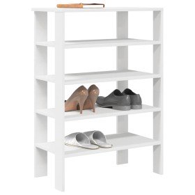 Mueble zapatero madera contrachapada blanco 61x32x87,5 cm en Zapateros y organizadores de calzado | Comprar online en Foru.es