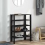 Mueble zapatero madera contrachapada negro 61x32x87,5 cm en Zapateros y organizadores de calzado | Comprar online en Foru.es