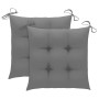 Sillas de jardín plegables con cojines 2 unidades bambú de vidaXL, Sillas de jardín - Ref: Foro24-3064003, Precio: 112,26 €, ...