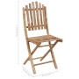 Sillas de jardín plegables con cojines 2 unidades bambú de vidaXL, Sillas de jardín - Ref: Foro24-3064003, Precio: 112,26 €, ...